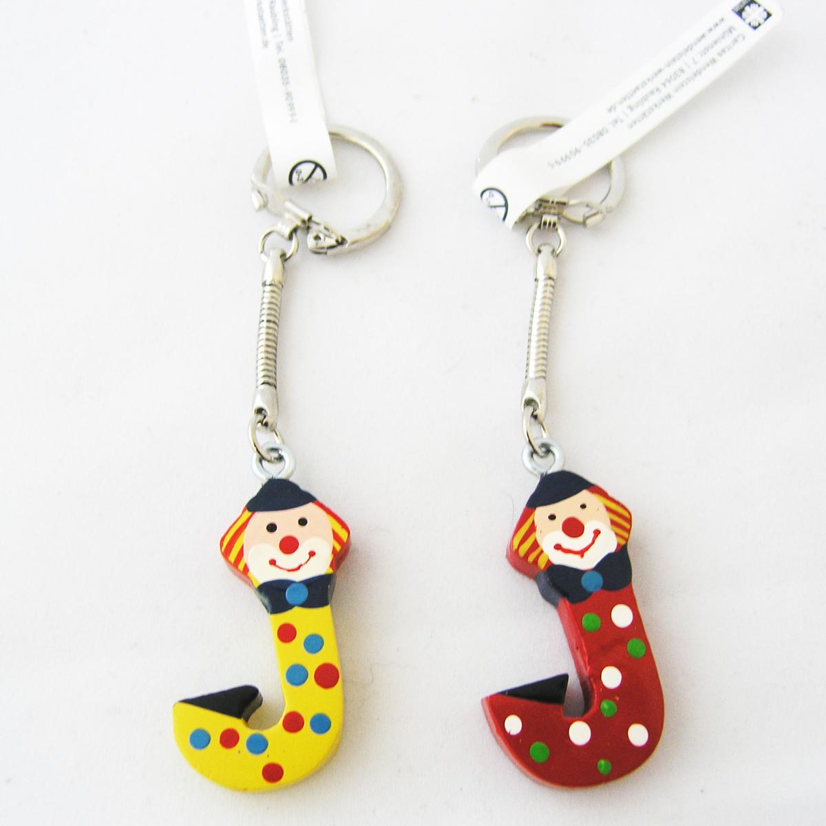 K1600_34.010-09 Schlüsselanhänger Buchstabe Clown J