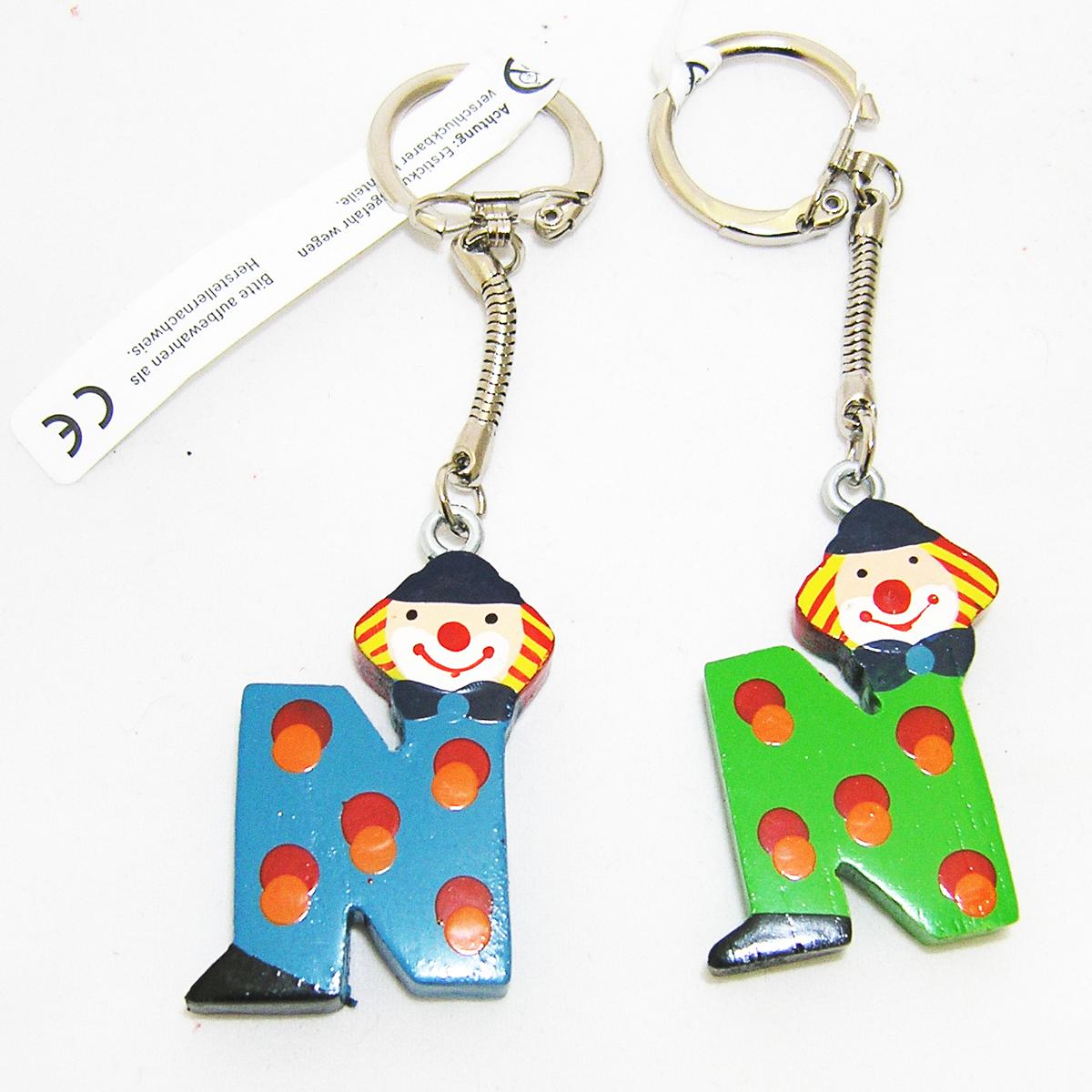 K1600_34.010-14 Schlüsselanhänger Buchstabe Clown N