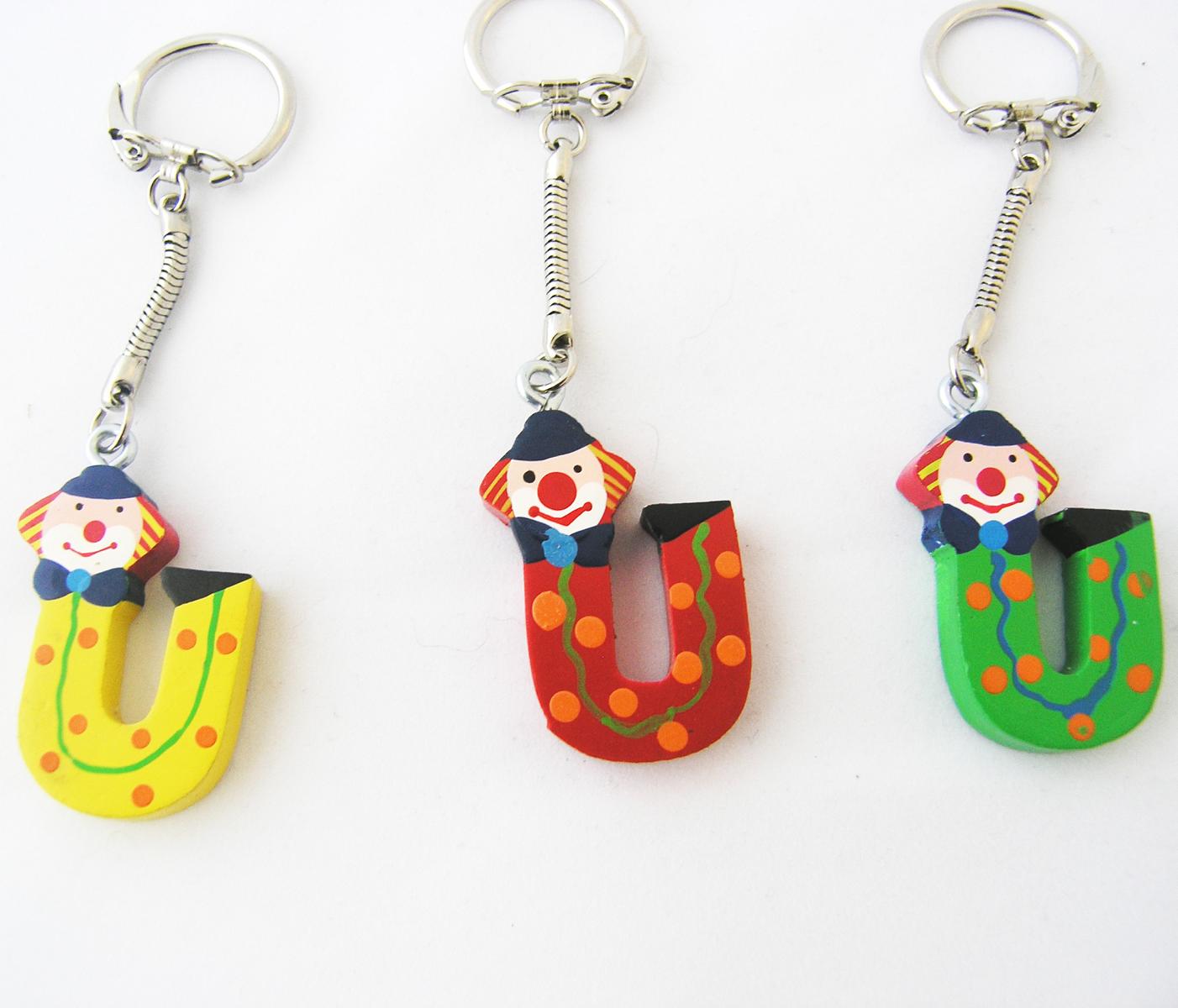 K1600_34.010-21 Schlüsselanhänger Buchstabe Clown U