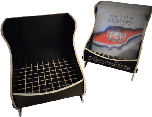 Schallplattenbox Plattenkiste ohne Gravur - 5-Photoroom