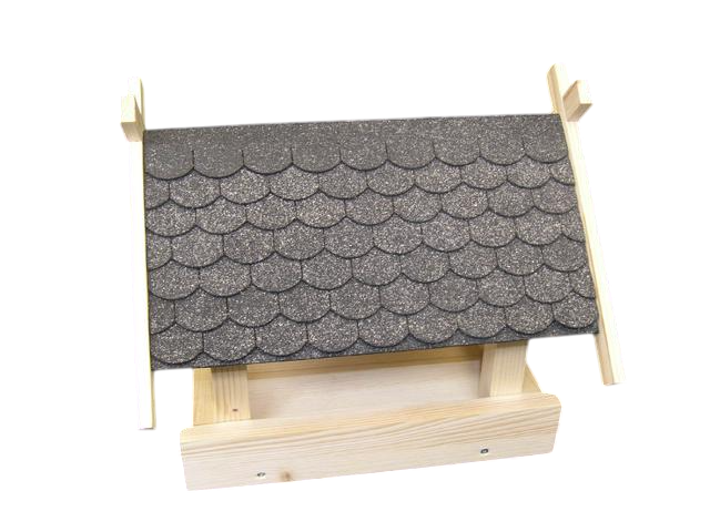 Vogelhaus Bausatz (klein) grau - 3-Photoroom