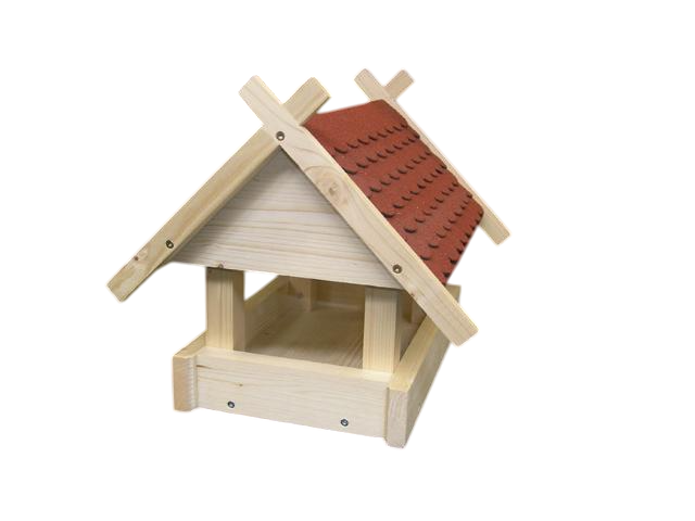 Vogelhaus Bausatz (klein) rot - 10-Photoroom