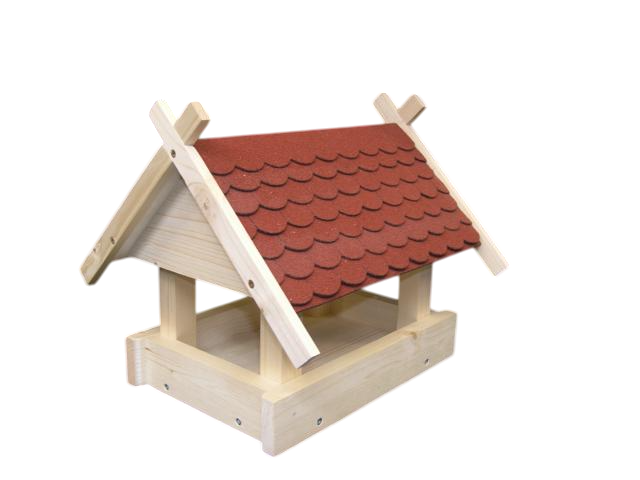 Vogelhaus Bausatz (klein) rot - 7-Photoroom (1)