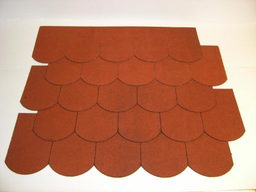 23.419-02 SET Dachschindeln Biberschwanz (100 mm) rot