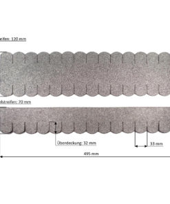 Biberschwanz33mmGrau