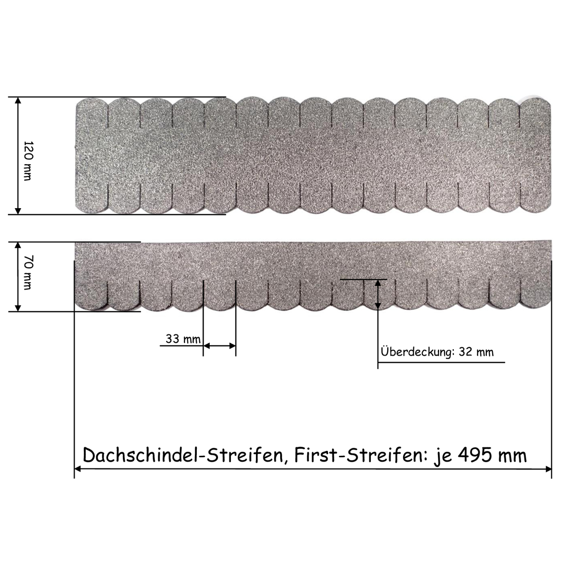 23.407 Dachschindeln Biberschwanz (33 mm) grau - 7