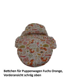 22.012-04 Puppenbettchen Fuchs Orange - 1