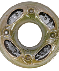 Keramik Dekokranz grün - 1-Photo