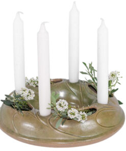 Keramik Dekokranz grün - 2-Photo