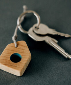 Schlüsselanhänger Holz Esche mit (1)