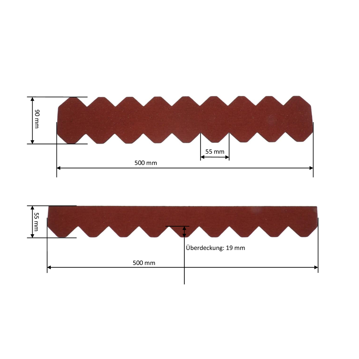 23.425-04 Dachschindeln Schiefer rot - 6