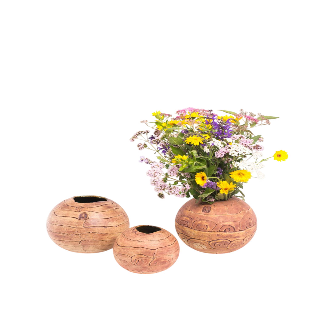 Vase Blumenkugel Welle (8,50 cm) (1)
